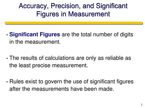 why do significant figures represent the precision of a measurement and not its accuracy