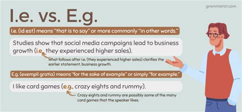 why do they use e.g. for example