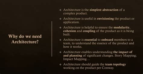 Why Do We Need To Study The Architecture