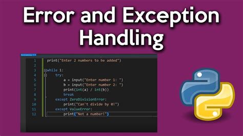 why do we use exception handlers in python