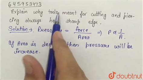 Why Does A Cutting Tools Have Sharp Edges