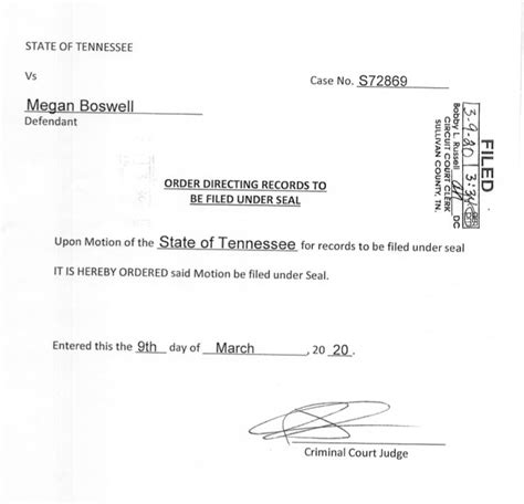 why does a judge seal a case