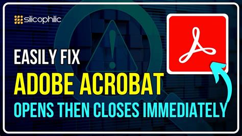 why does adobe acrobat closing automatically