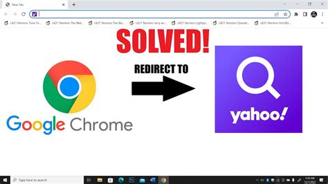 why does chrome redirect to yahoo