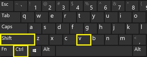 Why Does Ctrl Shift V Not Work In Outlook