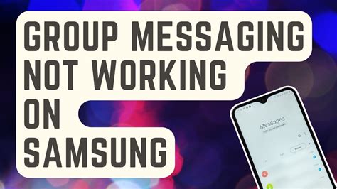 why does group messaging not work on android