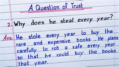 Why Does He Steal Every Year 2023