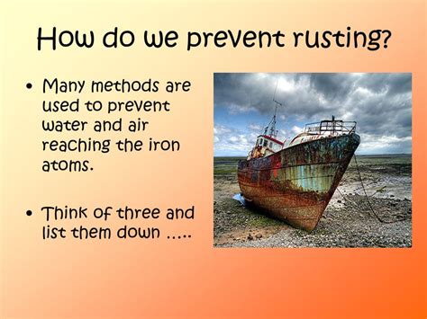 why does iron rust how can it be prevented describe two methods to prevent rusting