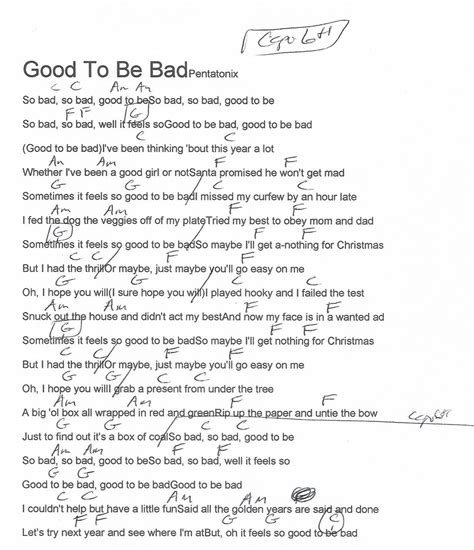 why does it feel so good to be bad song