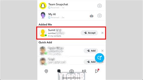 why does it say add friend on snapchat