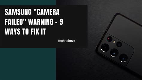 why does it say camera failed