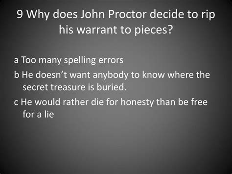 why does john proctor die