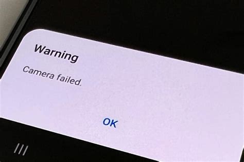 why does my camera says camera failed