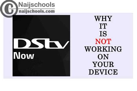 why does my dstv now not work