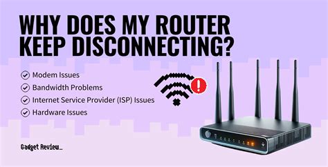 why does my router keep disconnecting from the internet