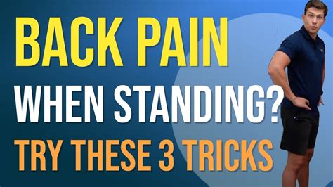 Why Does Standing Help Back Pain