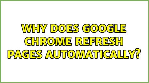 Why Does Youtube Automatically Refresh