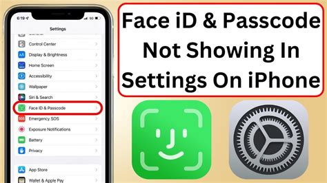 why don't i see face id and passcode in my settings