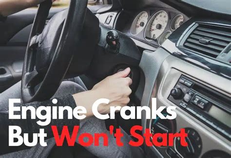 Why Engine Crank But Wont Start