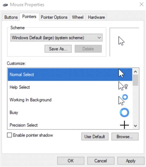 why has my cursor changed to a cross in excel