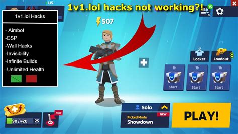why is 1v1 lol not working