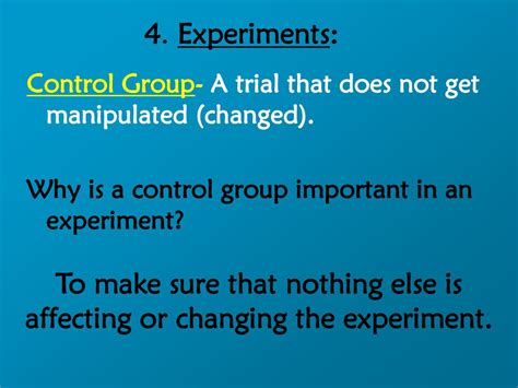 why is a control group important in an experiment