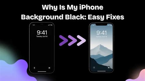 Why Is Background On Iphone Black