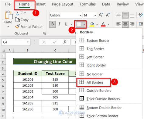 Why Is Border Not Showing In Excel