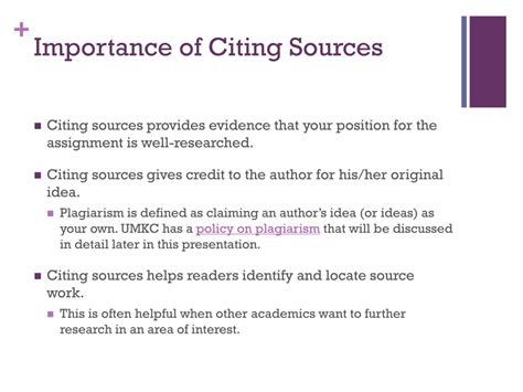 why is citing sources important in research