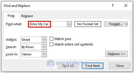 why is control f not working in excel