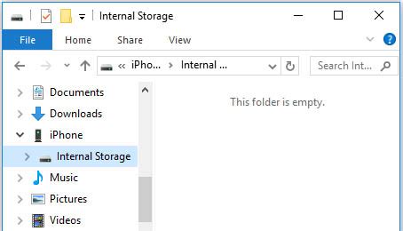 why is dcim folder empty
