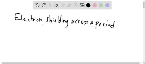Why Is Electron Shielding Not A Factor When You Examine A Trend Across A Period