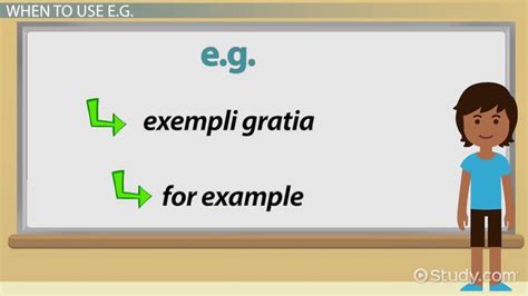 why is example eg