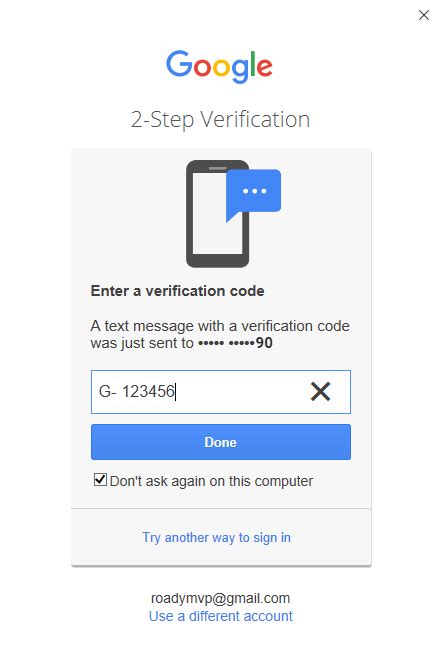 why is gmail asking for verification code every time