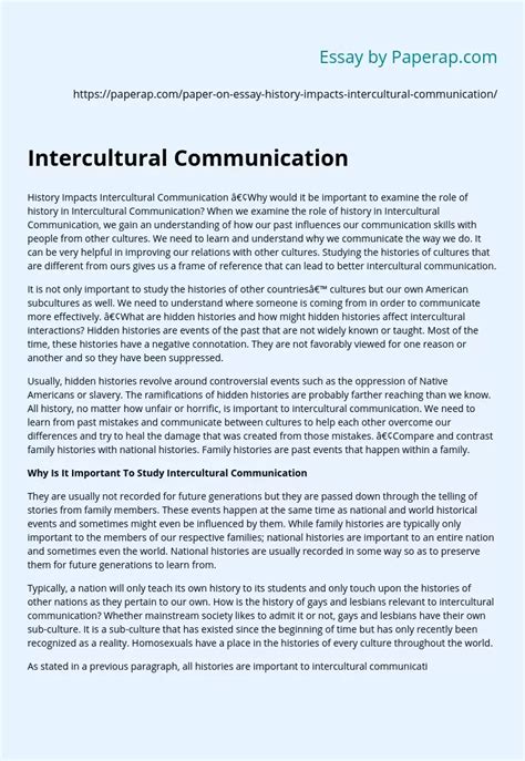 why is intercultural communication important essay