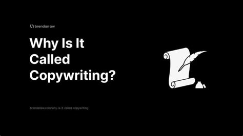 why is it called copywriting