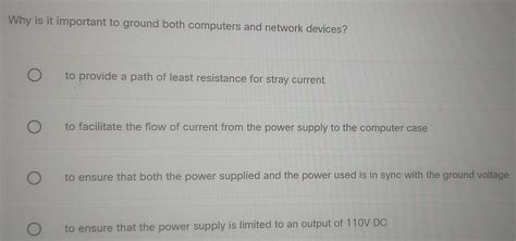 Why Is It Important To Ground Both Computers And Network Devices