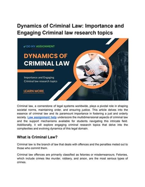 why is it important to study criminal law in its context