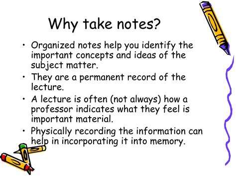 Why Is It Important To Take Notes