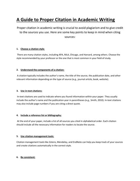 why is it important to use proper citations in academic writing