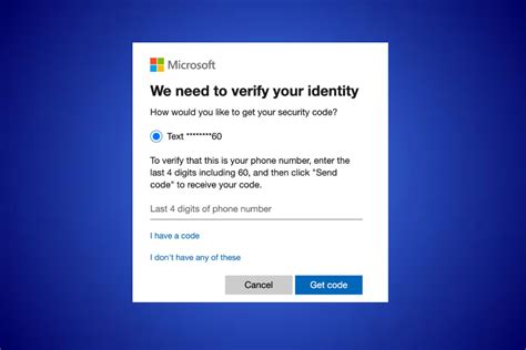 why is microsoft not sending me a code to my email