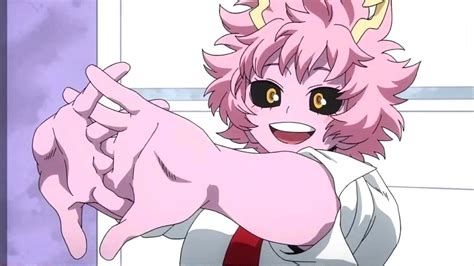 why is mina ashido's skin pink