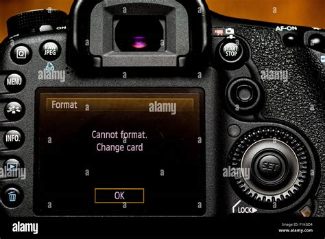 Why Is My Camera Saying Cannot Format Change Card