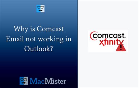 why is my comcast email not syncing with outlook