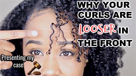 why is my curl pattern looser in the front