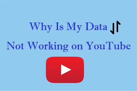 why is my data not working on youtube