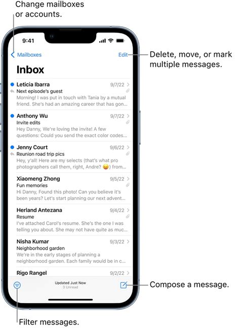 why is my email inbox empty on iphone