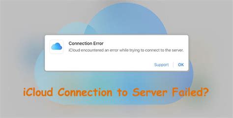 why is my icloud email not connecting to server