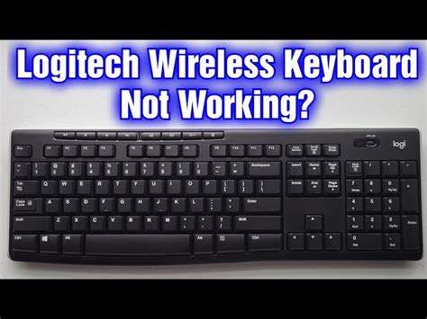 why is my logitech wireless mouse and keyboard not connecting