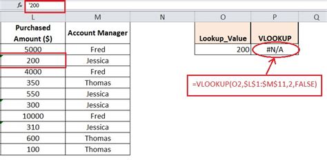 why is my lookup function not working in excel